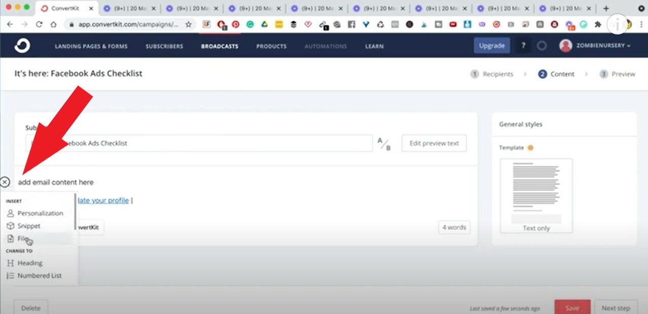 How to send out Emails in 4 EASY Steps Using Convertkit PAM OBASA.